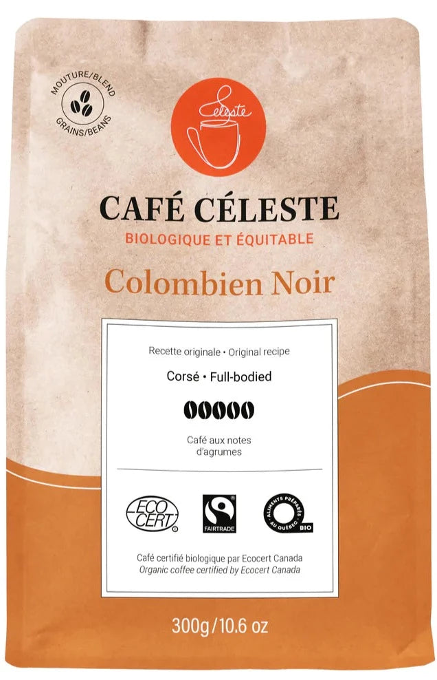 Colombien Noir Coffee Beans by Café Céleste 454g