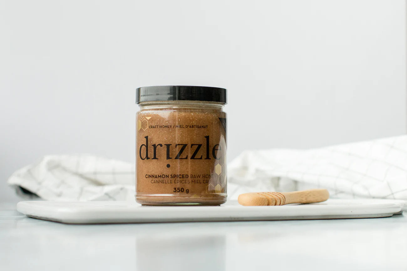 Cinnamon Spiced Raw Honey by Drizzle, 350g