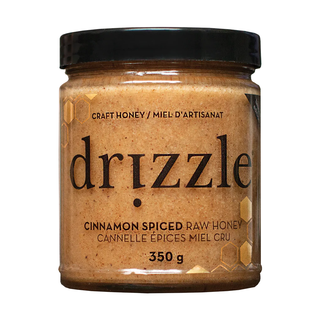 Cinnamon Spiced Raw Honey by Drizzle, 350g