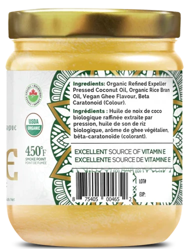 Organic Vegan Ghee by Ecoideas 500ml