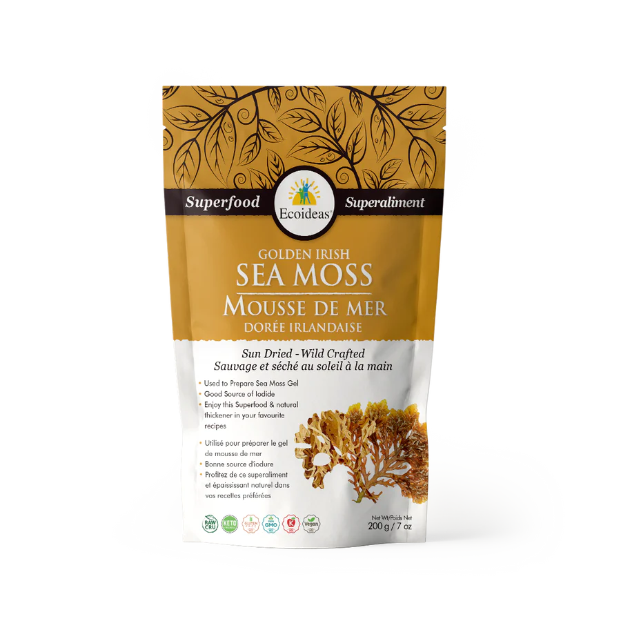 Golden Irish Sea Moss by Eco Ideas, 200 g