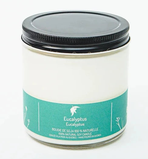 Eucalyptus Soy Wax Candle by Driftwood Naturals, 370g