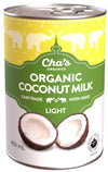 Organic Light Coconut Milk by Cha&#39;s Organics 400ml