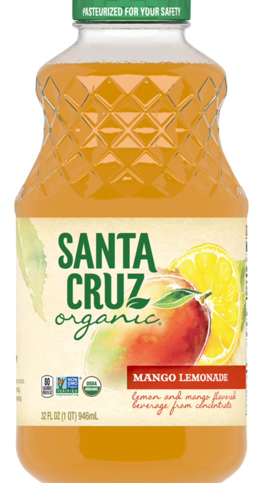 Organic Mango Lemonade by Santa Cruz 946 ml
