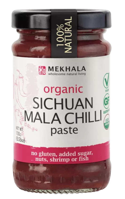 Organic Sichuan Mala Chilli Paste by Mekhala, 100g