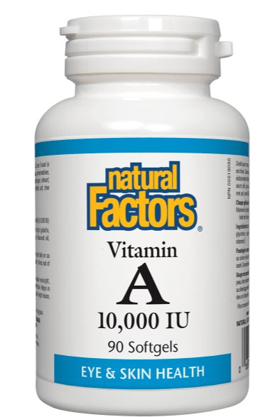 Vitamine A 10 000 UI by Natural Factors, 90 caps