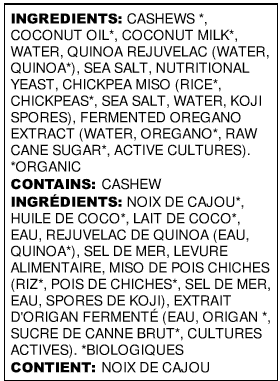 Un-Brie-Lievable Organic &amp; Dairy Free Fermented Cashew Cheese by Nuts for Cheese 120g