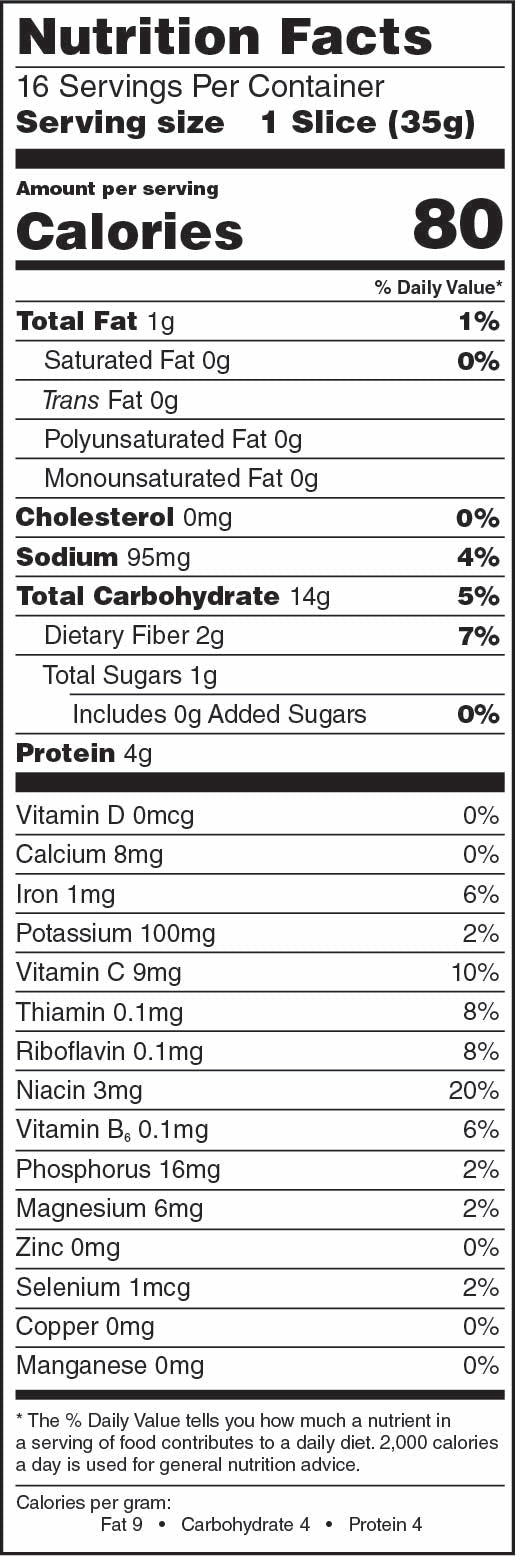 Sesame Sunflower Bread by One Degree Organics 565g