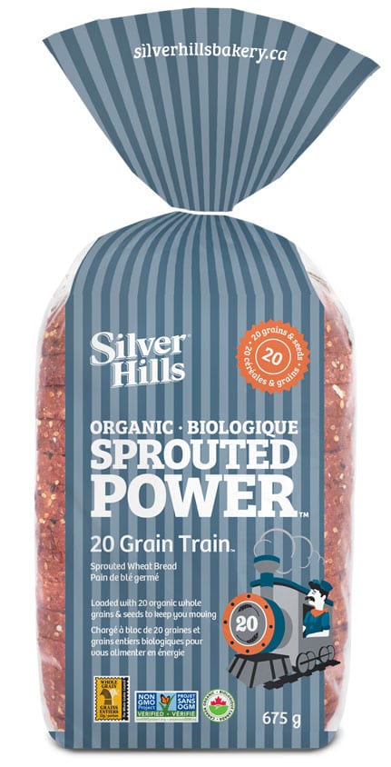 Organic 20 Grain Train Sprouted Bread by Silver Hills Bakery 675g