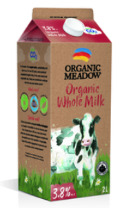 3.8% Whole Milk by Organic Meadow 2L