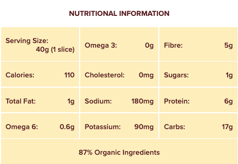 Squirrelly Sprouted Whole Grain Bread by Silver Hills Bakery 600g