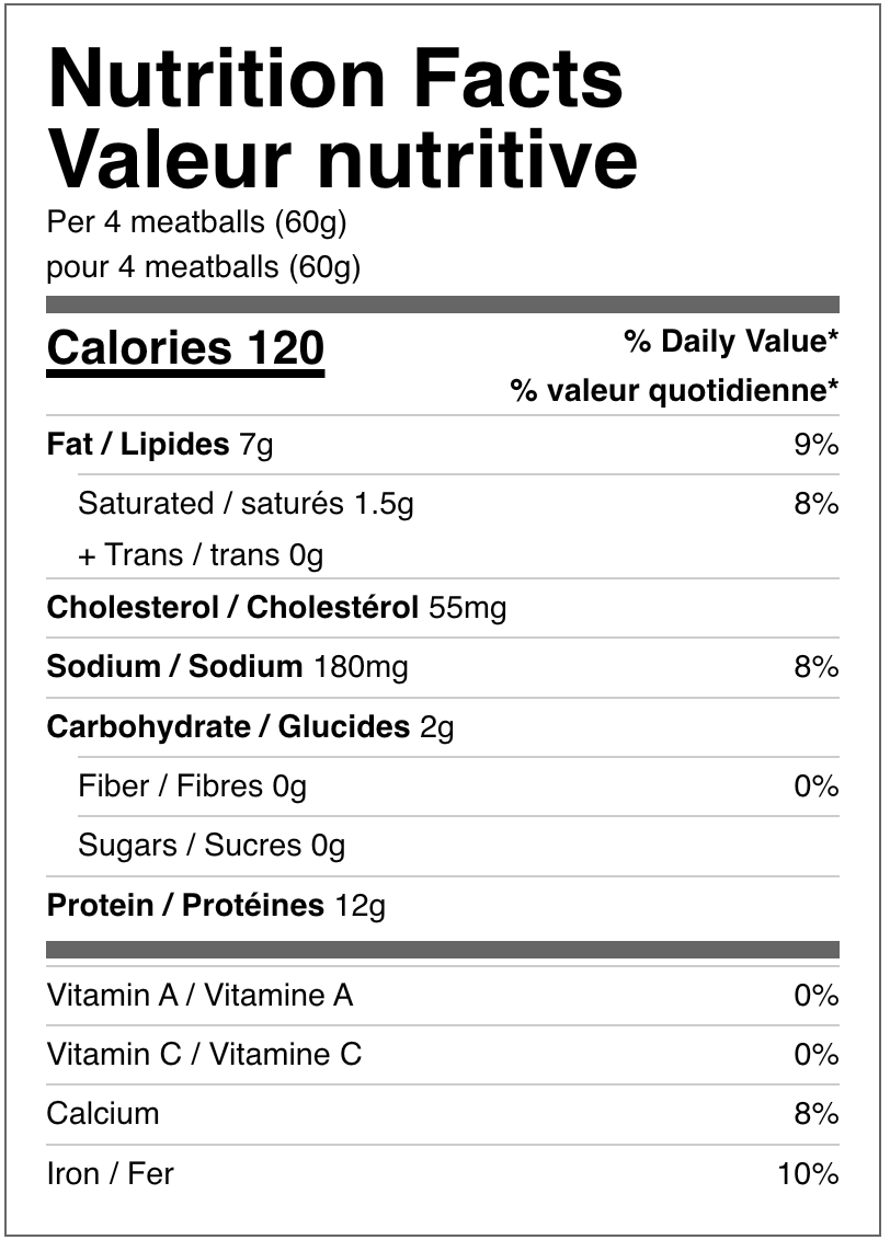 Organic Fully Cooked Turkey Meatballs by Yorkshire Valley Farms 400g