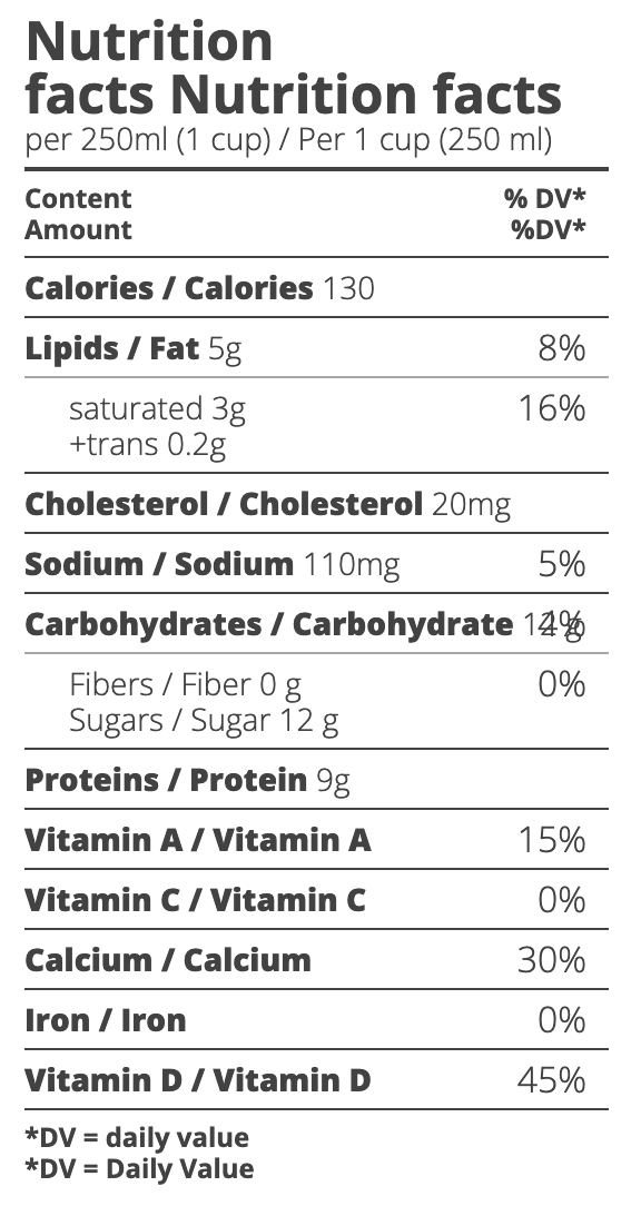 2% Organic Milk by La Pinte, 1L
