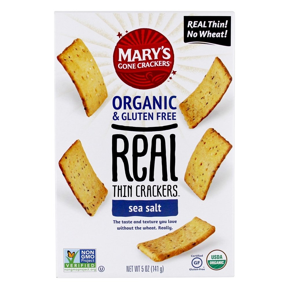 Organic Sea Salt Real Thin Crackers By Mary's, 142g