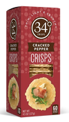 Cracked Pepper Crisps by 34 Degrees, 127g