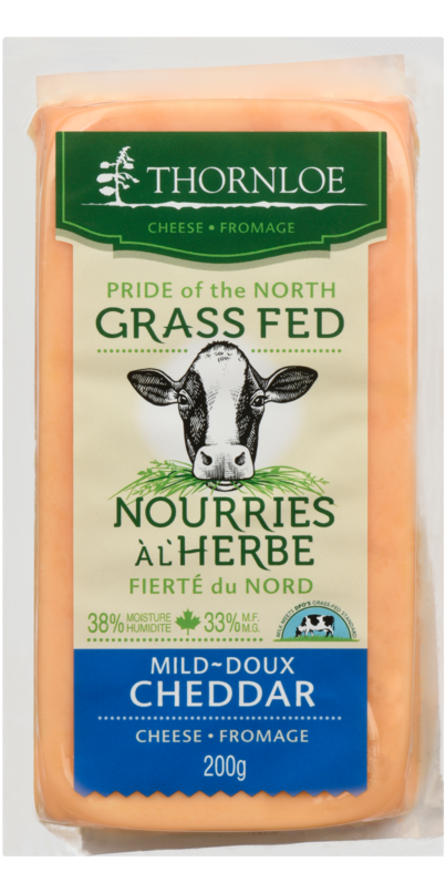 Grass Fed Mild Cheddar by Thornloe, 200g