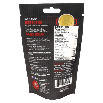 Organic Vegan Bouillon Beefless by Ecoideas, 100g