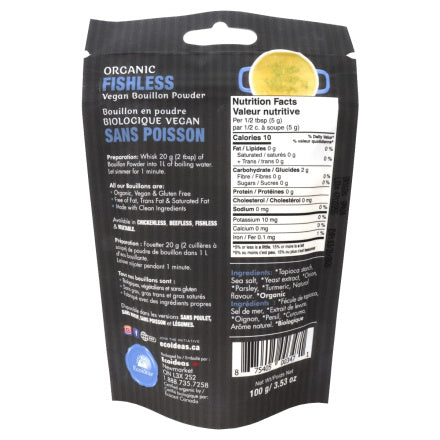 Organic Vegan Bouillon Fishless by Ecoideas, 100g