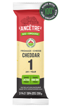 Organic 1 Year Aged Cheddar by L’Ancêtre, 2