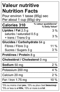 Organic Cauliflower and Quinoa Fusilli by GoGo Quinoa, bulk