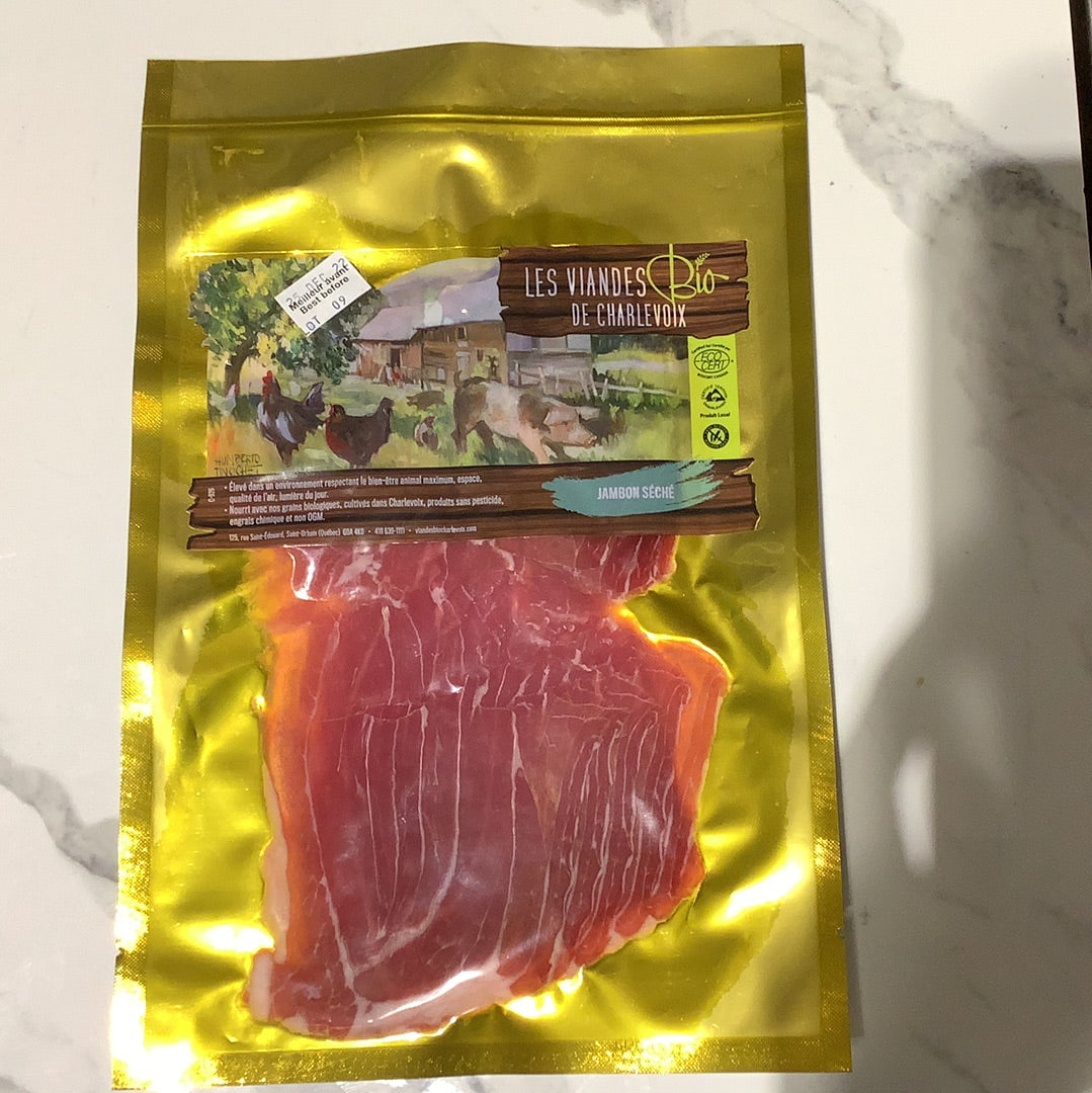 Organic Dried Prosciutto by Charlevoix 70g / jambon seche