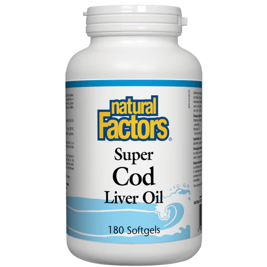 Super Cod Liver Oil by Natural Factors, 180 softgels