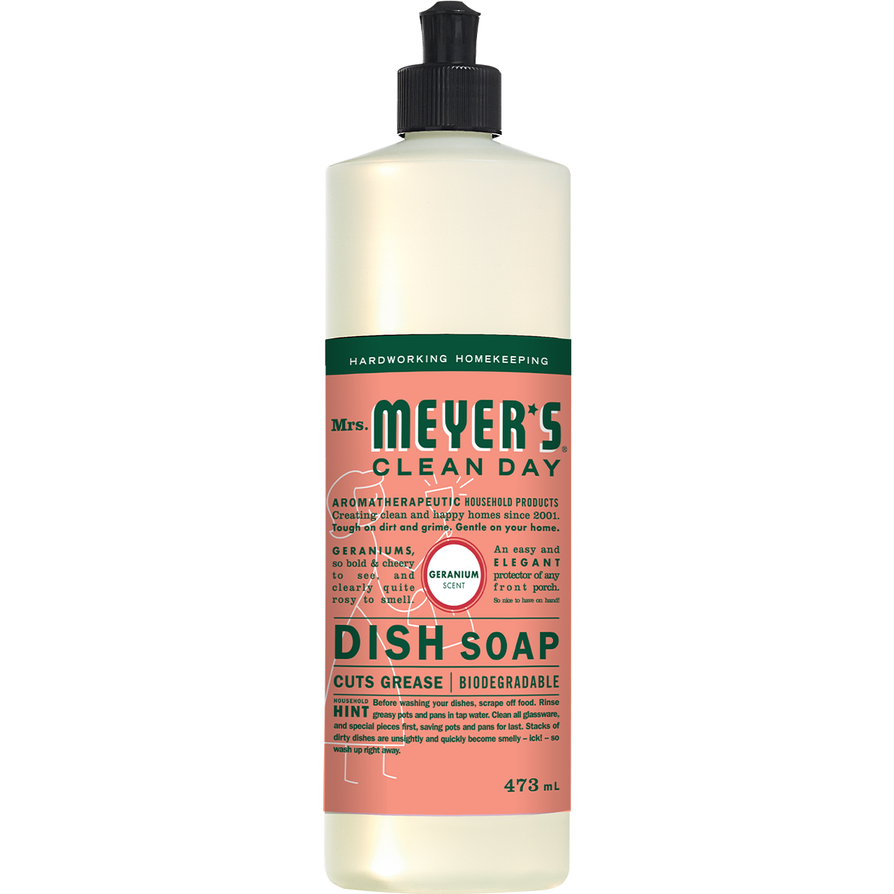 Geranium Dish Soap by Mrs. Meyer's 473ml