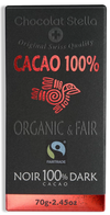 Organic 100% Dark Chocolate by Stella, 70 g