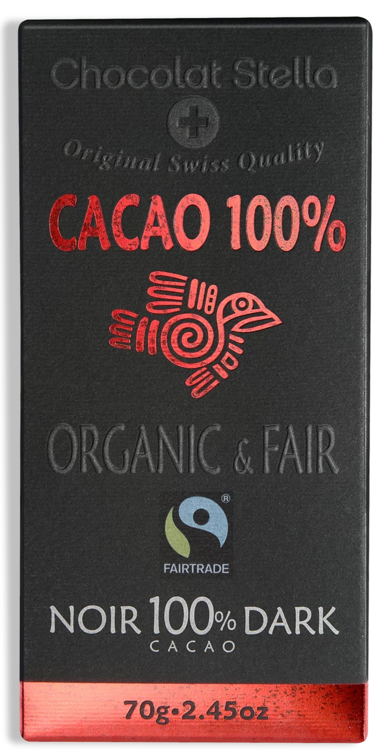 Organic 100% Dark Chocolate by Stella, 70 g