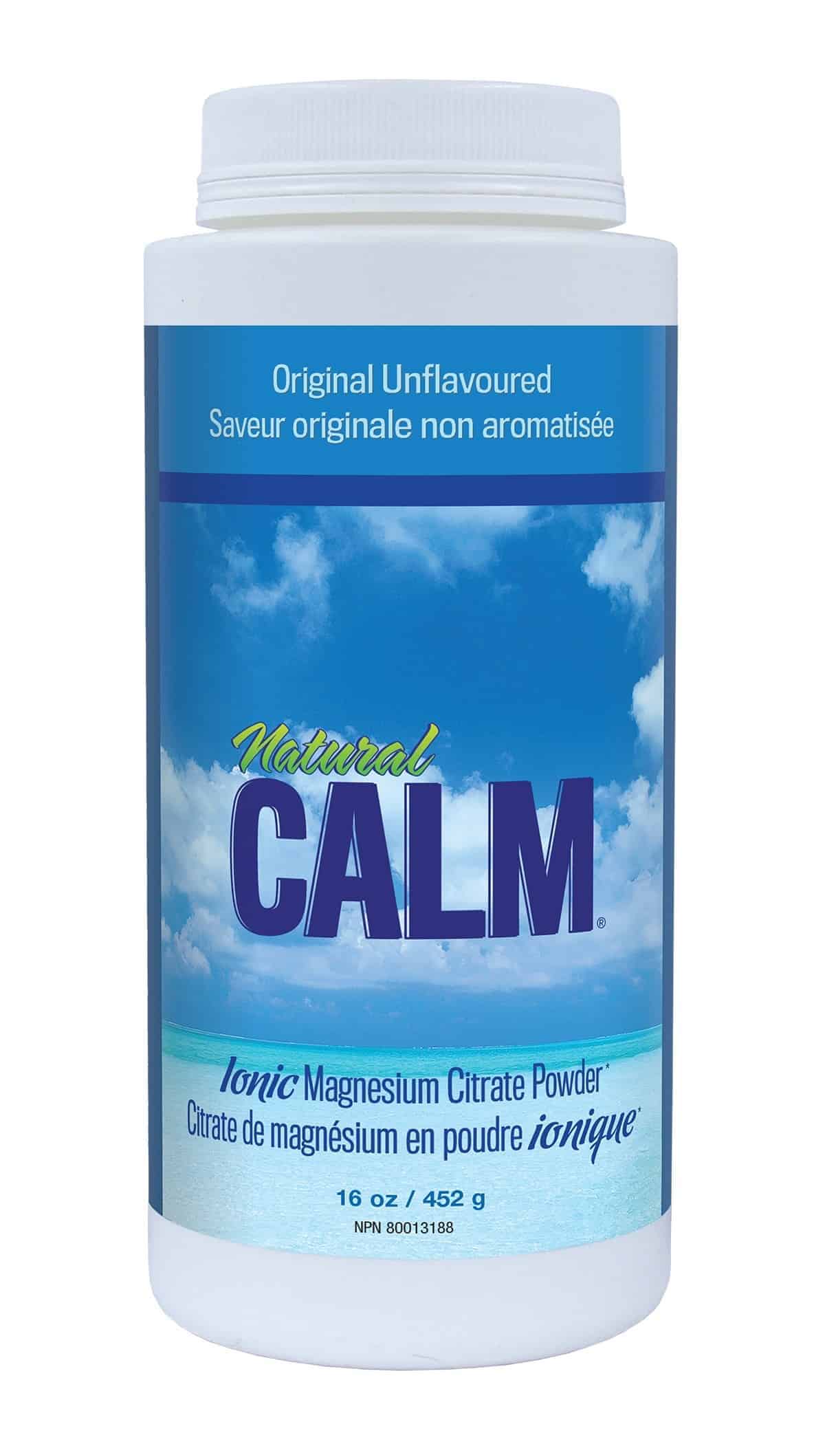 Plain Flavour Magnesium Citrate Powder by Natural Calm, 452g