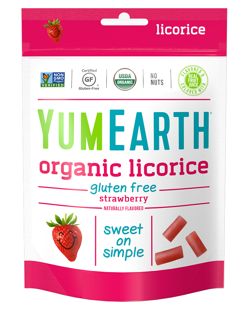 Organic Strawberry Licorice by Yum Earth, 142g