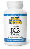 Vitamin K2 by Natural Factors, 60 capsules